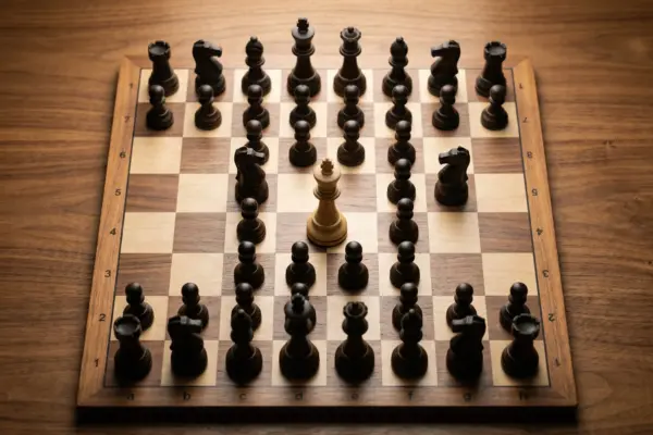 Шахова дошка зверху — стратегія воїна